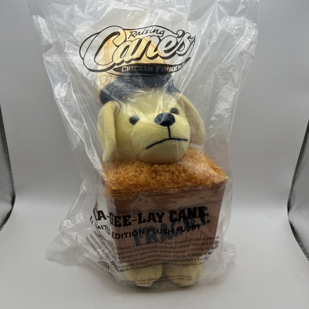 Raising Cane 2025 Christmas Story Dog Fragile With Lamp On Head New In Bag Plush